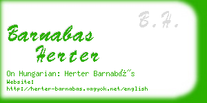 barnabas herter business card